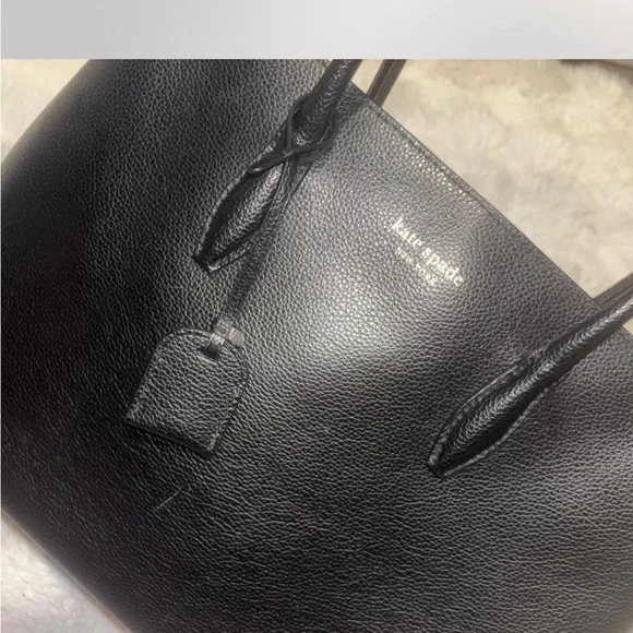 kate spade Black Pebbled Leather Tote - Picture 3 of 7